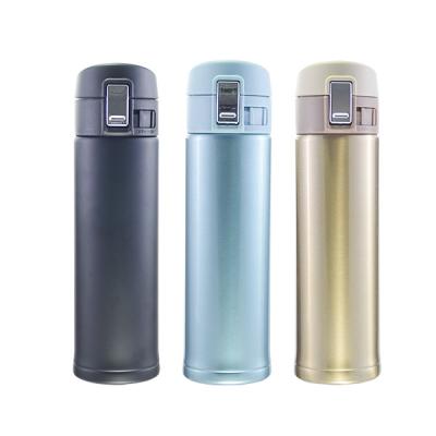 China PORTABLE New Design Double Wall Stainless Steel Vacuum Water Bottle Flask With Bounce Lid for sale