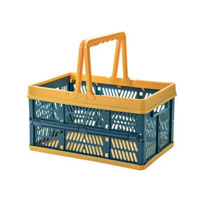 China Mutil large capacity folding vegetable and fruit storageBasketfor Eco-friendly folding outdoor shopping use for sale