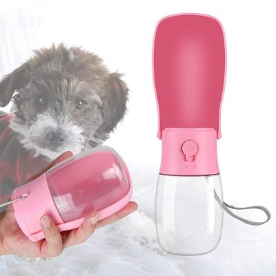 China 2022 new design 19oz bpa free plastic portable portable foldable travel drinking water bottle pink for sale