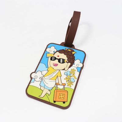 China Custom PVC Personality High Quality Silicone 3D PVC Luggage Tag for sale