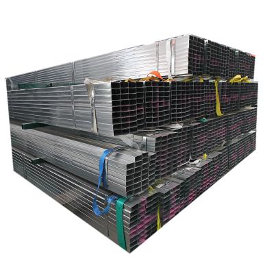 China Structure Pipe 100mm Diameter Galvanized Steel Pipe Square Galvanized Pipes 20FT IN GHANA for sale