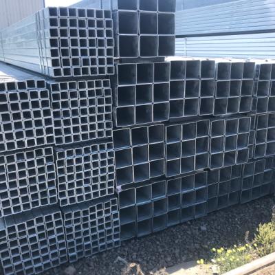 China Structure pipe 100mm galvanized square tube pricelist hot dipped galvanized steel tube china cheap price galvanized steel pipe for sale