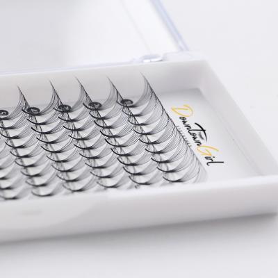 China Natural High Quality Pointed Base Pre-made Russian Fan Wick Extension Volume Eyelash Wholesale Seller for sale