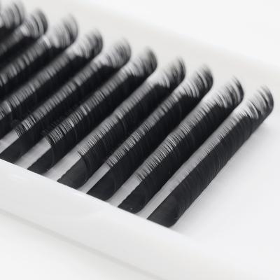 China Natural Private Label Long Synthetic Easy Fans Individual 0.05 0.07 Curls C D Color Russian Eyelash Extensions for sale