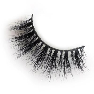 China 3D Mink Eyelashes Vendor Mink Own Brand Long Natural High Quality Eyelashes 25mm Fake Mink Eyelashes for sale