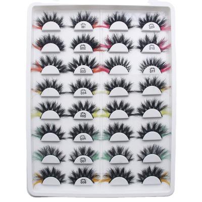 China Wholesale Natural Mink Strip Lashes Color Swallow False Tail Mink Eyelashes for sale