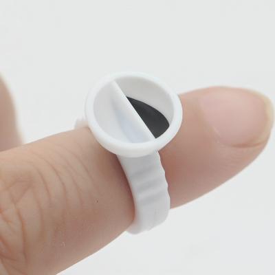 China Clear Adhesive Eyelash Extension Rings PVC Glue Holder For Eyelash Extension Korea Eyelash Glue For Tape for sale