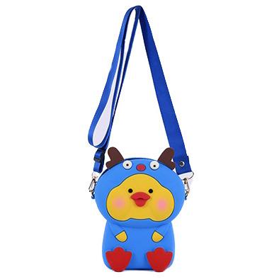 China Fashion Hyaluronic Acid Duck Cute Silicone Toy Bag Sachikoo Cute Animal Kids Silicone Cartoon Bag Deer Antlers for sale