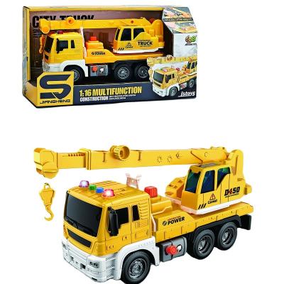 China Eco-friendly Material Truck Car Diecast Toy Car Friction Toy Vehicles With Lighting Music Effect for sale