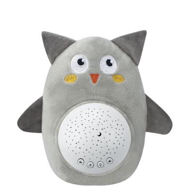 China Wholesale Gift Sachikoo Baby Gift Birth Toy Gray Owl Appease 2 Modes Soft Light Soft Music Soothes Emotion Calm Spotlight Pluth T for sale