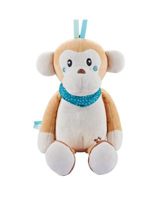 China Wholesale Gift Soothe Music Monkey Toy Detachable Light Music Fur Stuffed Doll Washable Plush Toy for sale