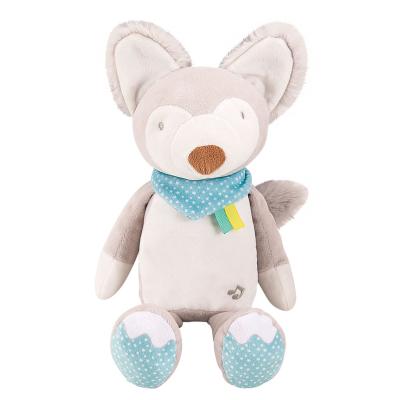 China Wholesale Gift Soothe Fox Plush Toy Animal Doll For For 0-24 Months Baby With Music And Light Washable Fur for sale