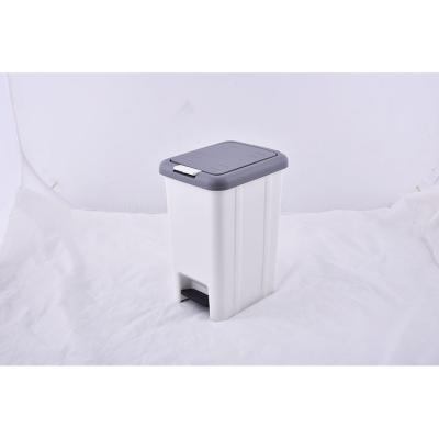 China Sustainable Innovative 2 In 1 Open Top Plastic Waste Bin And Foot Pedal Type Waste Bin for sale