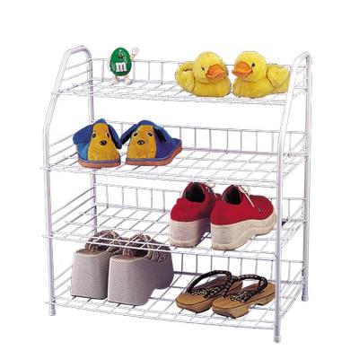 China Nice Price Manufacturer-Supplier 8 Pair Iron Folding Shoe Rack Metal Frame Shoe Rack Designs for sale