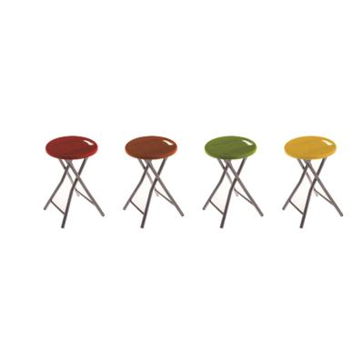 China New Modern Running H Leg Plastic Cover Around Folding Stool Stackalbe Stool for sale