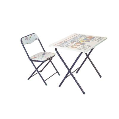 China Lovely Style Foldable Kids Use Folding Chair And Table Set for sale