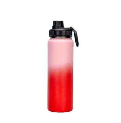 China Sustainable Wide Mouth Vacuum Bottle Powder Coating Double Wall Stainless Steel Insulated 18 Oz for sale