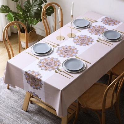 China Thick single tablecloth of best quality waterproof oil proof vinyl for sale