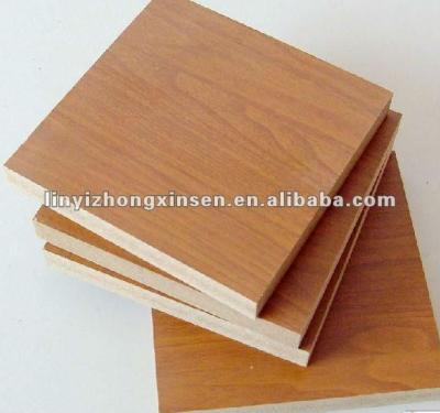 China HDF/hard moisture-proof board /Fibreboard with fancy melamine veneer for sale