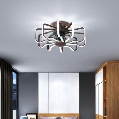 China Modern High Quality Stylish Luxury Modern Aluminum Fan Light for Living Room Bedroom Study Room for sale