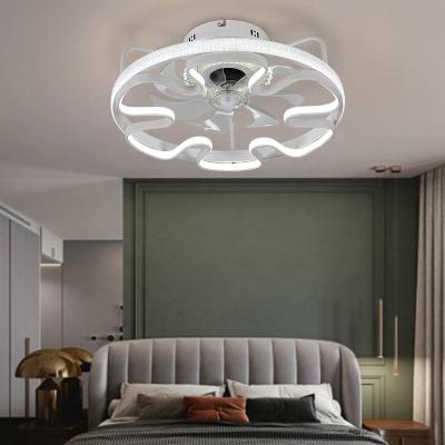 China Modern Ceiling Fan With Light Chandeliers Pendant Lights With Remote Control Used For Living Room Bedroom Decoration Invisible Blades for sale