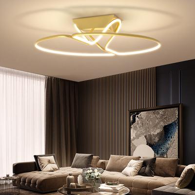 China Modern Creative Dimmable Home Decoration Living Room LED Outdoor Round Ceiling Mounted Ceiling Lamp for sale