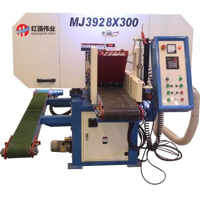 China Horizontal log strip saw/wooden strip resaw/strip saw for woodworking MJ3928*300 for sale