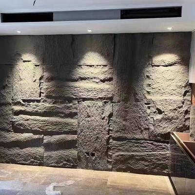 China Nature PU stone panel made by high quality PU material high hardness faux stone panel easy to install for wall decor for sale