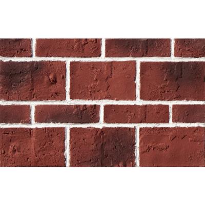 China Light Weight Heat Resistant Soft Skin And Stick Backsplash Wall Tile Ceramic Tile Facade Red Brick Prices for sale