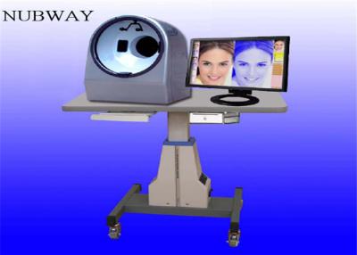 China Tragbarer magischer Spiegel-Gesichtsanalyse-Haut-Scanner-Analysator Holz-Lampen-Haut-Analysator-Maschine Visia zu verkaufen