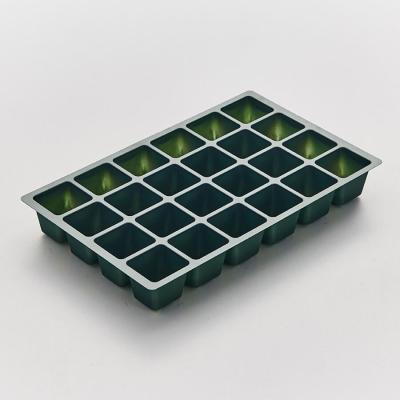 China PS Seed 24 Cells Per Tray Germination Plant Tray Vegetable Seed Starting Cover With Dome Seed Trays for sale