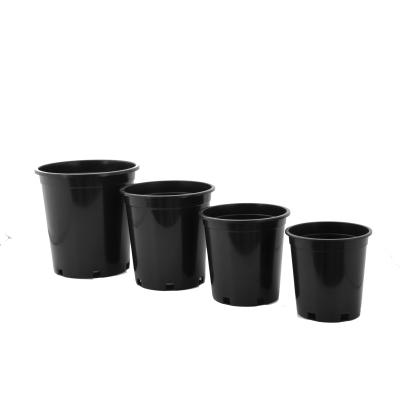 China CLASSIC 1 Plastic Nursery Black Bulk Plant Pots Mold Large 3 Gallon Decorative Flower Pots for sale