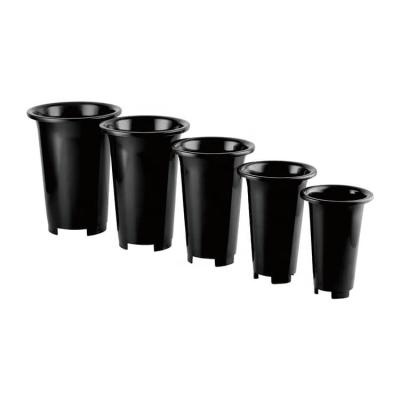 China Wholesale American Plastic Tall Orchid Basin Style Outdoor Cheap Flower Pot With Hole for sale