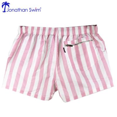 China Custom Made Swimming Trunks Anti-UV Stripe Mens Swimwear Anti-UV Swim Trunks Board Beach Shorts for sale