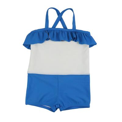 China Baby Crossover Swimwear Breathable Sling Protective Swimwear Girls Kids One Piece Beach Wear Breathable UV Swimwear for sale