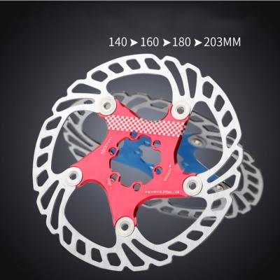 China Light Alloy Bicycle Accessories Parts 140mm/160mm/180mm/203mm Bicycle Rotor Brake Disc Bicycle Brake Disc for sale