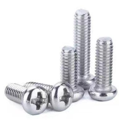 China Carbon Steel Pan Head Machine Screw Phillips Cross Recessed Triangular Tooth Lock Thread Locking Screw Set M4 M5 M6 for sale