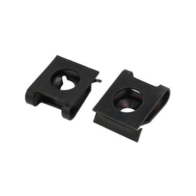 China Din3570 M6 M8 M12 high quality custom black u nut for furniture u clip nut carbon steel clip u nut for sale