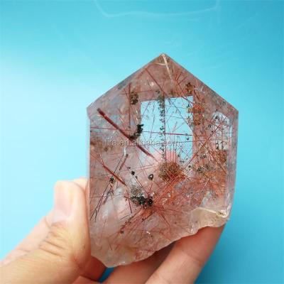 China Crystal Points Of Sale Rutilated Wholesale Healing Wands Rutilated Rock Quartz China Raw Gold Quartz Price for sale