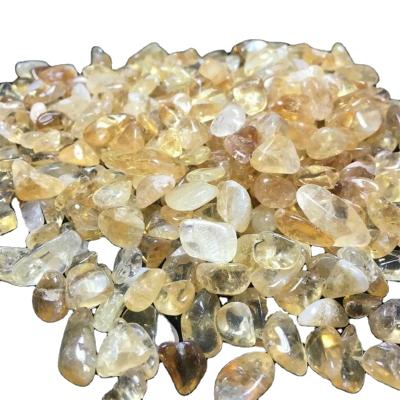 China China Wholesale Natural Healing Crystal Tumbled Citrine Tumbled Stones Reiki for sale