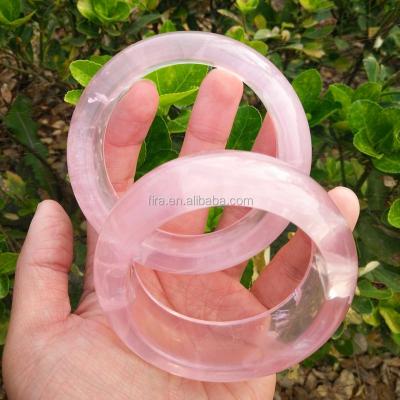 China Rose Pink Crystal Bracelet Wholesale from China Rose Quartz Crystal Bangle Natural for sale