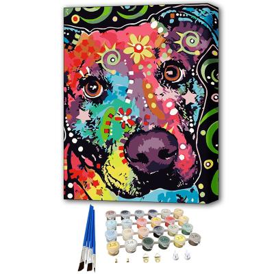 China New Classical/Postmodern Custom DIY Relax Handmade Kit Modern Oil Painting Canvas Art Paint Fun Color Oil Kits By Numbers for sale