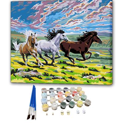 China New Classical/Postmodern Custom Paint By Number Kits Paintings Views Landscape DIY Oil Painting Good By Numbers For Adults Kids And Beginner for sale