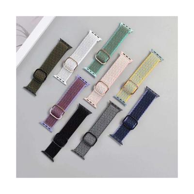 China European and American stripe wave fabric hot-selling sports strap retro nylon braided strap for sale