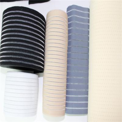 China New Style Polyester Custom Fish Silk Elastic Band Belt Fitness Exercise Resistance Canvas Band for sale