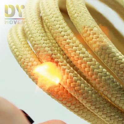 China Chinese Factory Uhmwpe High Temperature Resistance Waterproof For Sailing Winch Synthetic Aramid Rope for sale