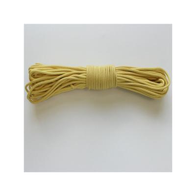 China Wholesale Aramid Fiber Rope Factory High Strength Wear Resistant Fire Retardant Yellow Rope for sale