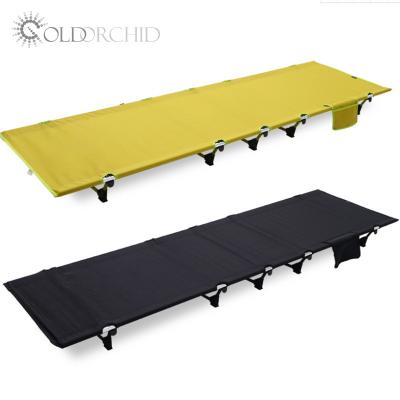 China Convenient Easy Carry Outdoor Camping Bed Strong Foldable Aluminum Folding Bed for sale