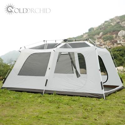 China New Durable Sunscreen Coating Camping Tent 8 Person Large Automatic Tent Portable Camping Tent for sale