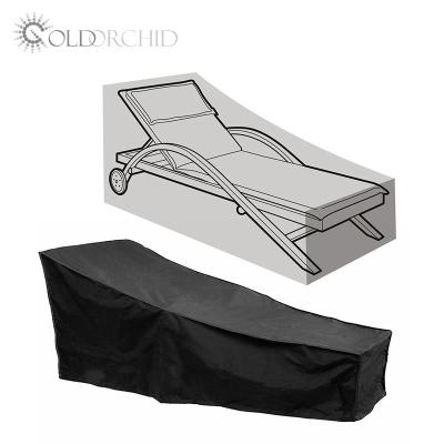 China New Arrival Dustproof 190T Oxford Cloth Folding Beach Lounger Economical Black Rainproof Dustproof Cover for sale